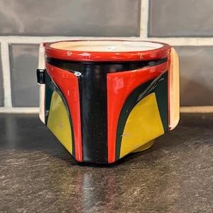 Star Wars Boba Fett Mug, Star Wars Mug, Molded Classic Mandalorian Helmet Mug, Boba Fett Mug, Collectors Mug