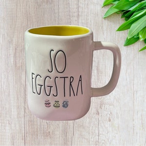 Rae Dunn Mug, Rae Dunn Easter, Rae Dunn SO EGGSTRA Mug, Rae Dunn Coffee Mug, Coffee Mug