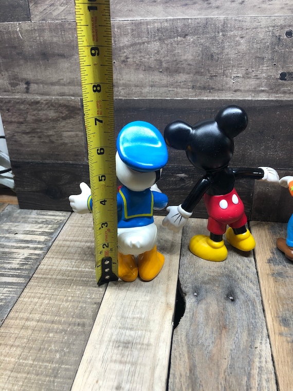 Walt Disney's Mickey Mouse, Donald Duck & Goofy. Poseable, Vintage