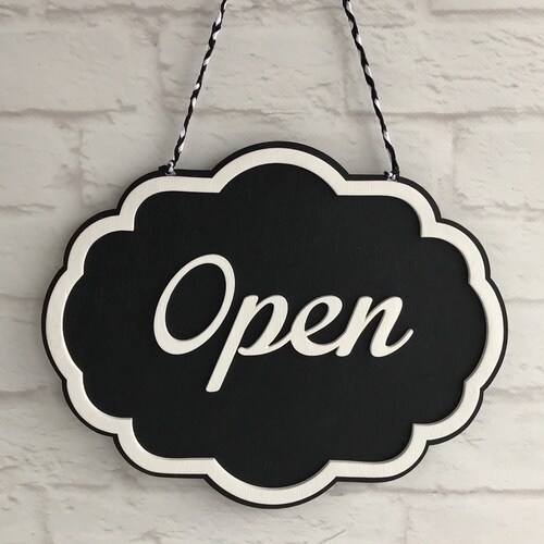 Open Closed Business Sign Boutique Sign Closed Shop Sign - Etsy