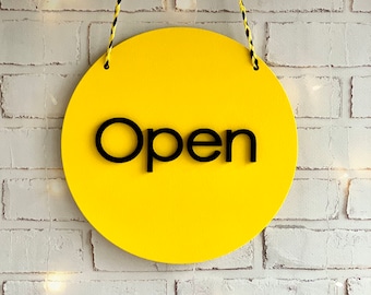 Geöffnet/Geöffnet-Schild Business-Schild Storefront-Schild Ladenschild offen Geschlossen-Schild Ladenschild Boutique-Schild Doppelseitiges Schild