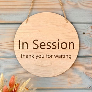 Panneau In Session Panneau « Ne pas déranger » Panneau en bois Panneau personnalisé