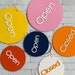 Open Closed Sign Orange Sign Business Sign Storefront Sign Shop Open ...