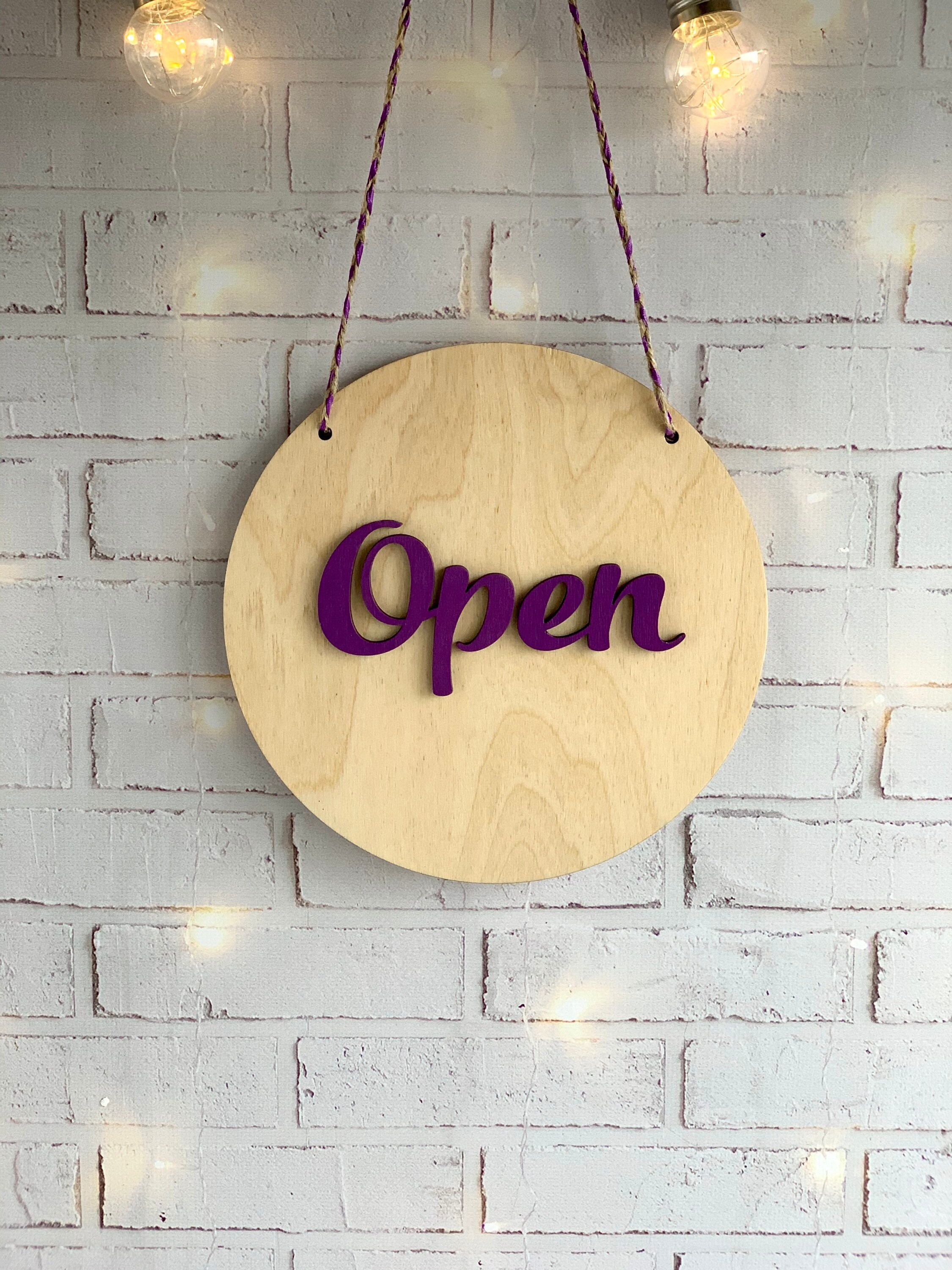 Open Closed Sign Business Sign Storefront Sign Shop Open Sign Etsy