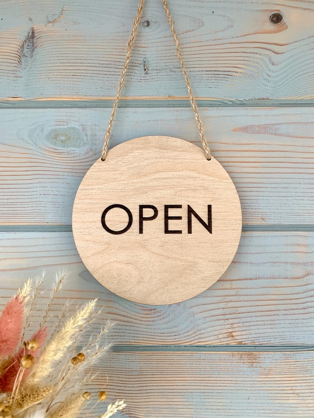 Open Closed Sign Business Sign Storefront Sign Shop Open Sign Wooden ...