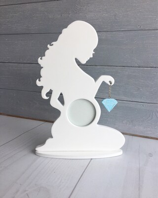 Cornice Per Foto Ecografia - Annuncio Gravidanza Per Nonni, Regalo Baby Shower (20,3x25,4 Cm)