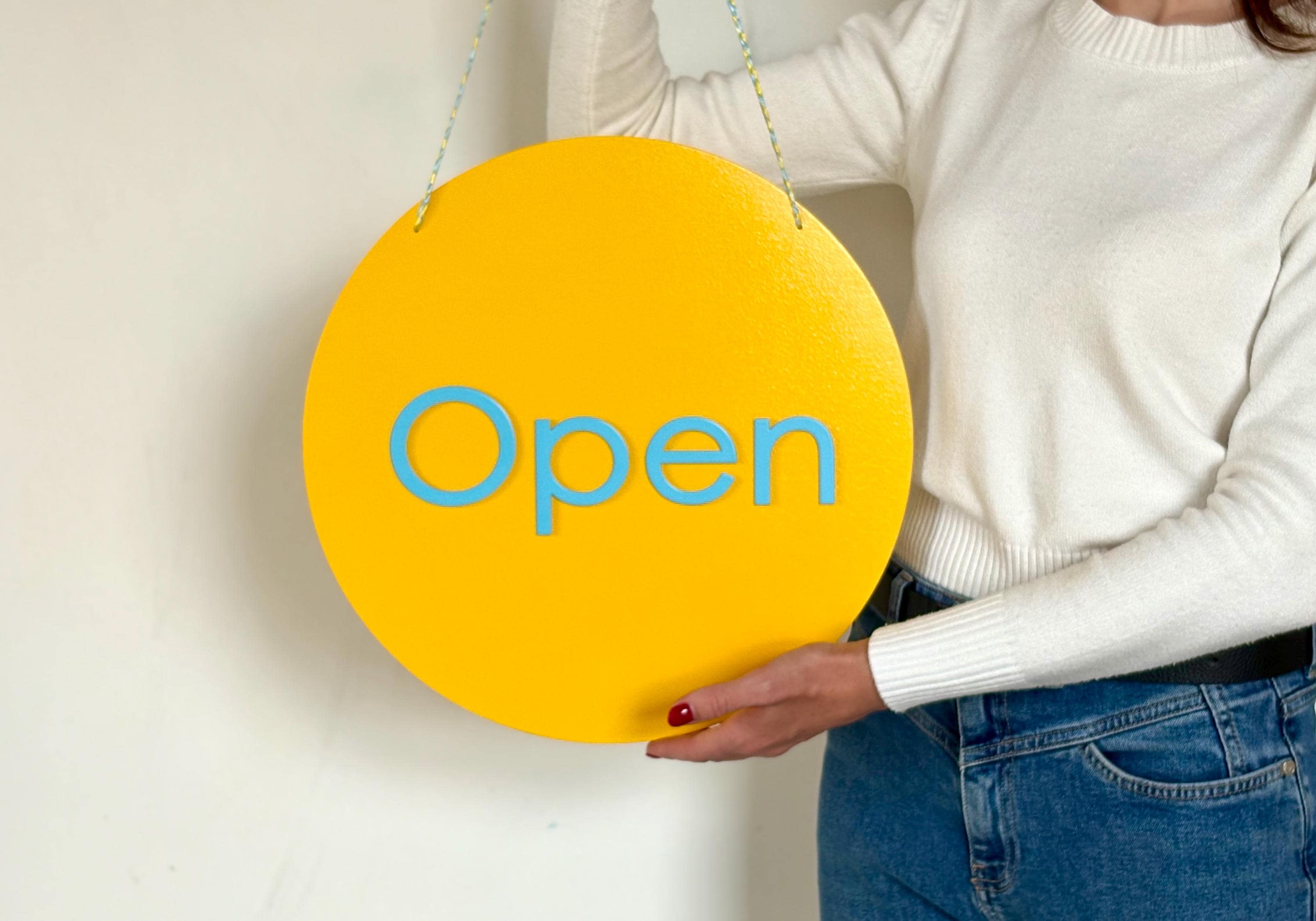 Open Closed Sign Orange Sign Business Sign Storefront Sign Shop