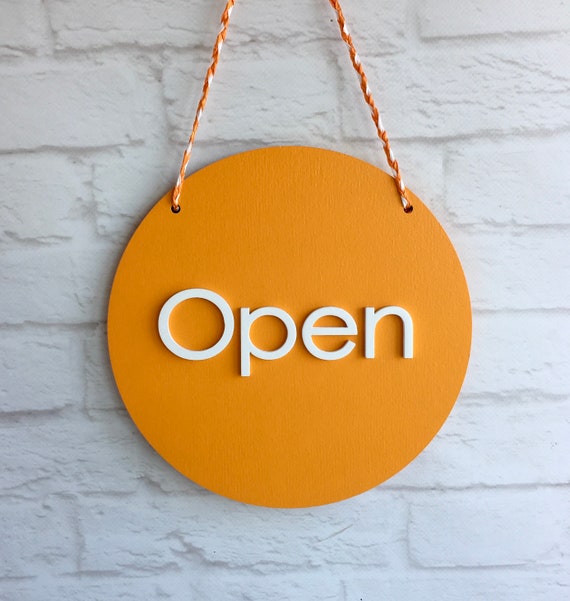 Open Closed Sign Orange Sign Business Sign Storefront Sign -  Israel