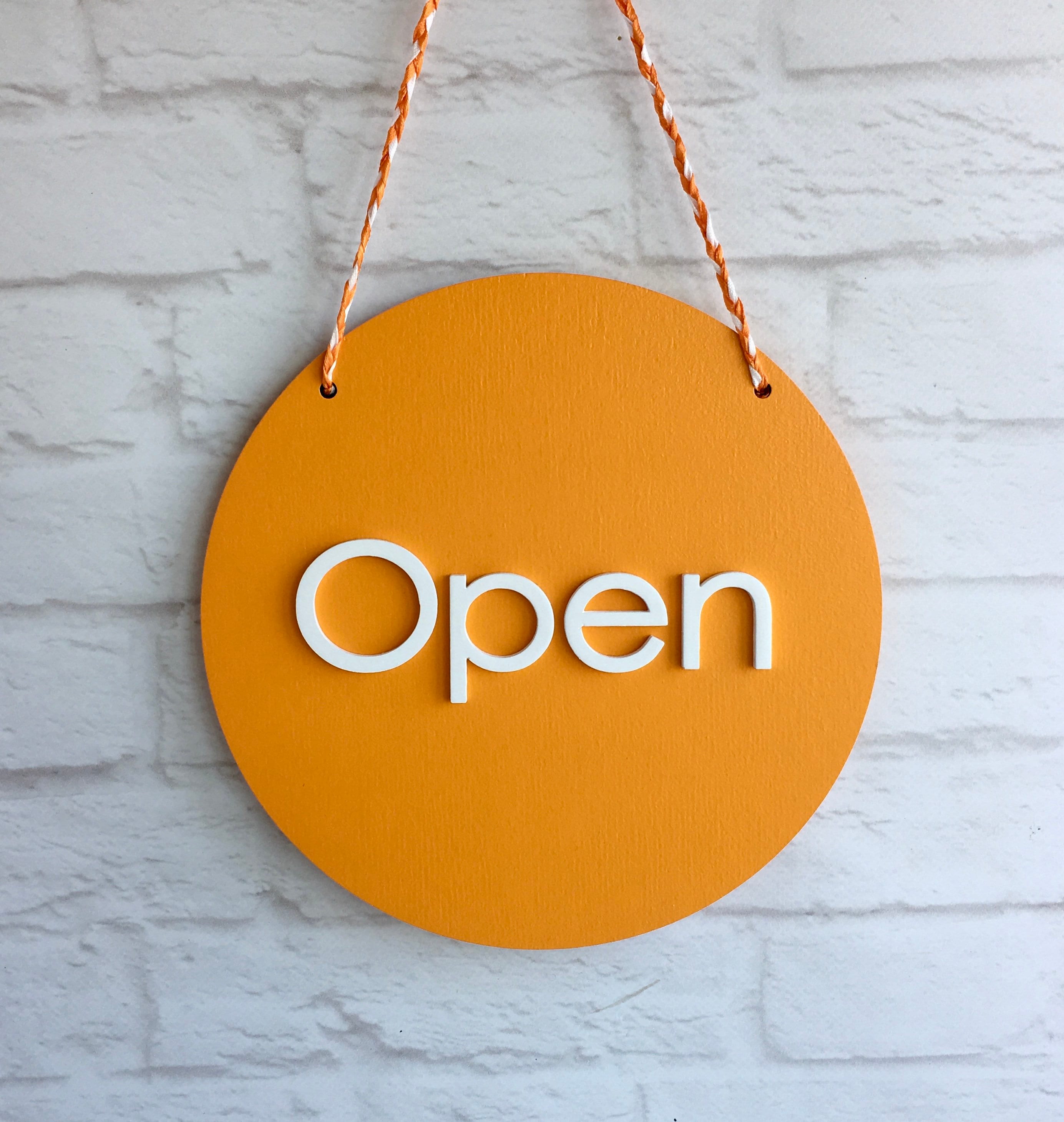 Open Closed Sign Orange Sign Business Sign Storefront Sign -  Israel