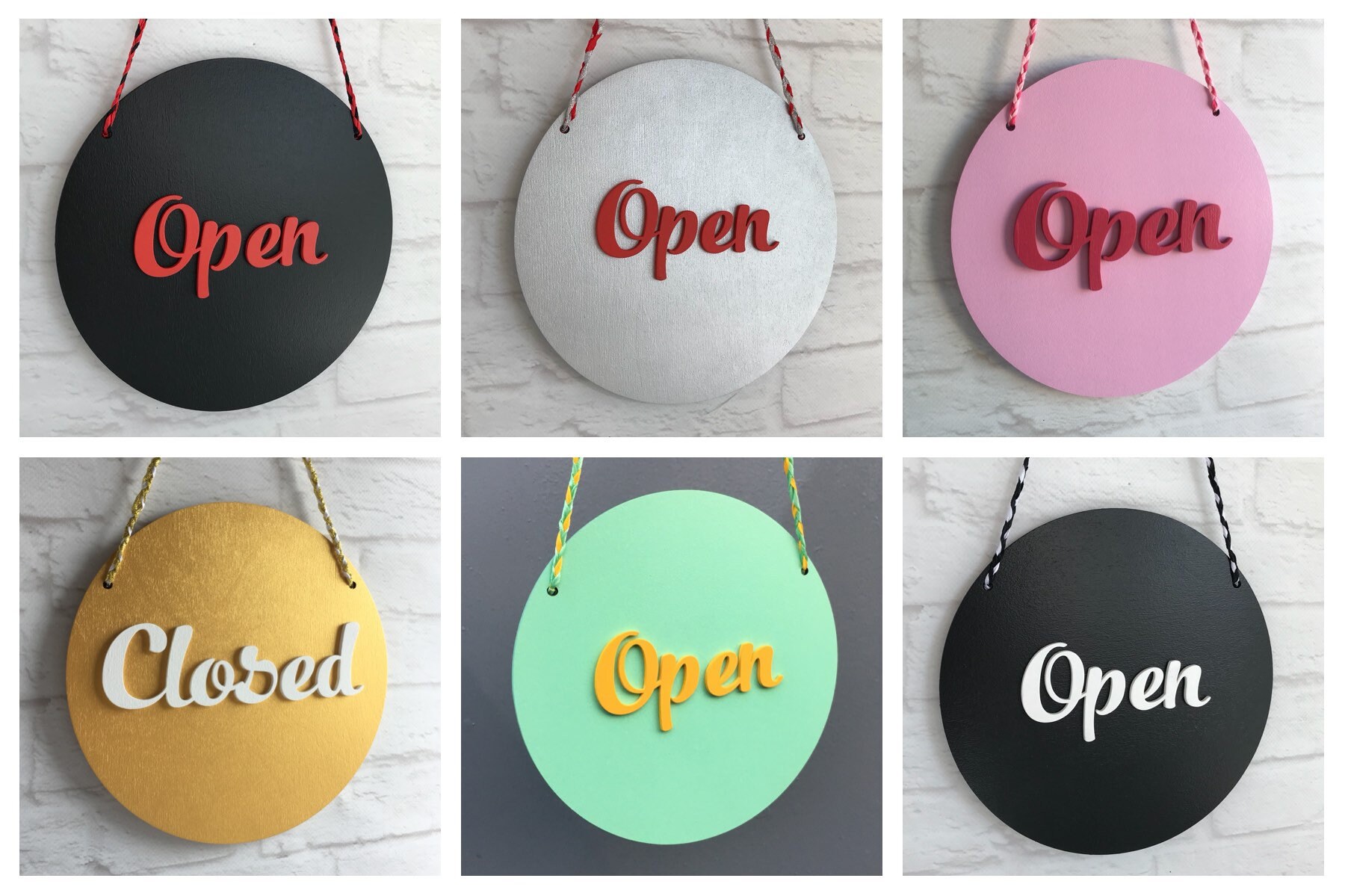 Open Closed Sign Business Sign Storefront Sign Shop Open Sign Wooden ...
