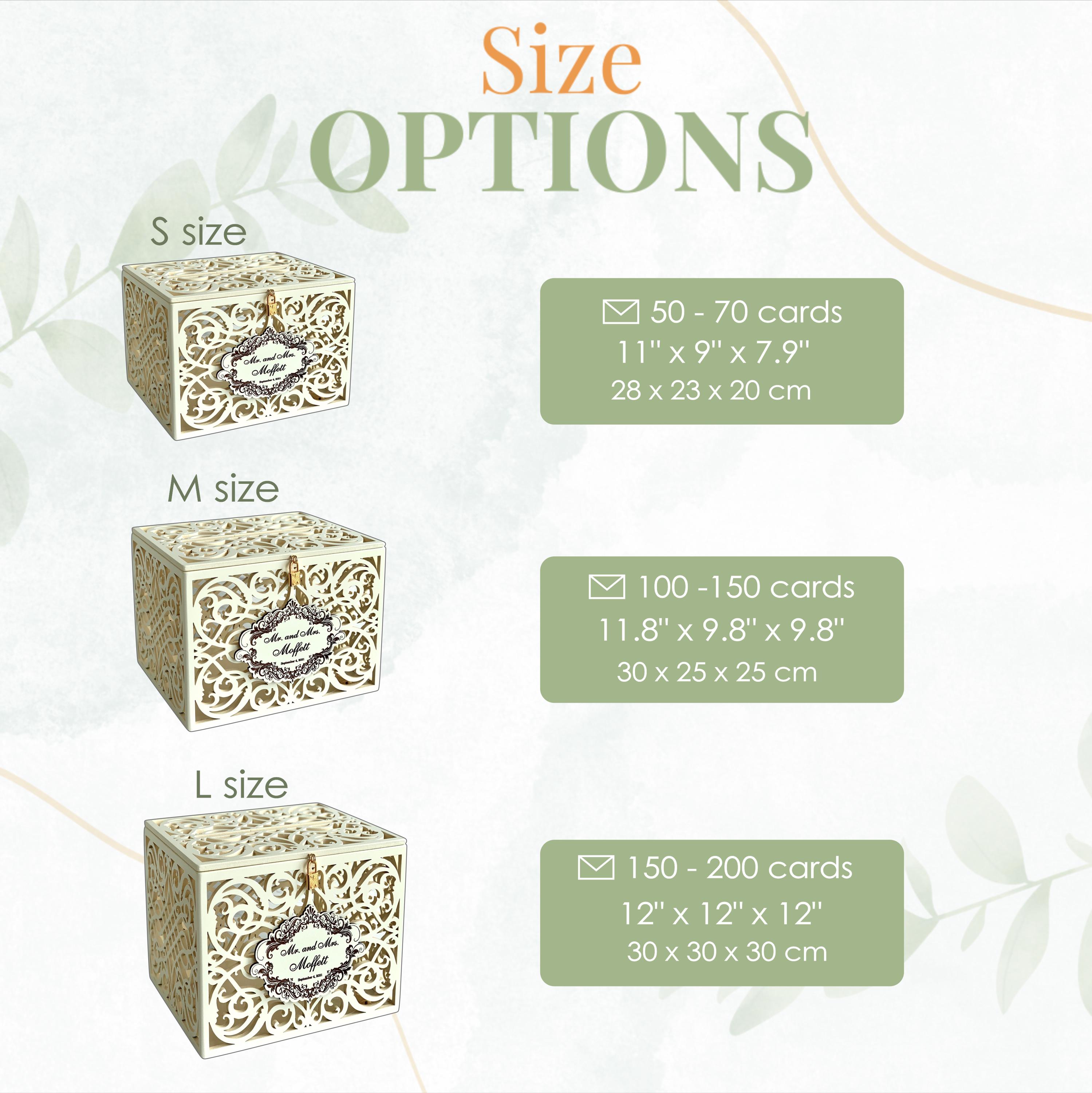 Navy Wedding Card Box With Slot Lock Wedding Money Box Rustic Card Box ...