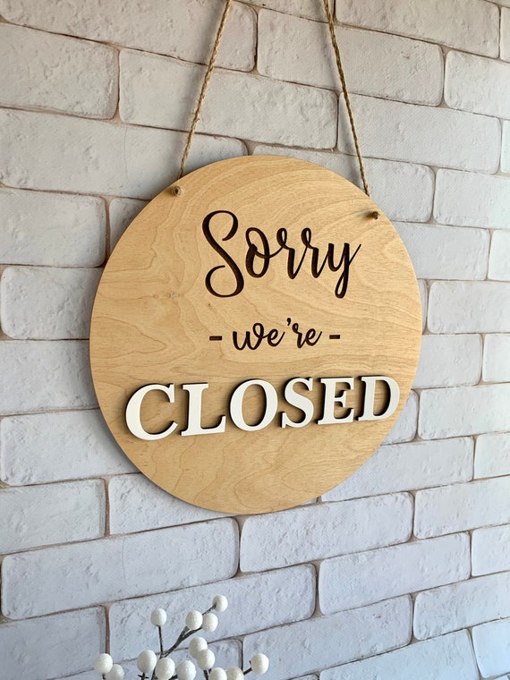 Come in We`re Open Business Sign Store Hours yes we are Open Closed | Indoor/Outdoor | 20 Tall