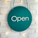Open Closed Sign Orange Sign Business Sign Storefront Sign Shop Open ...