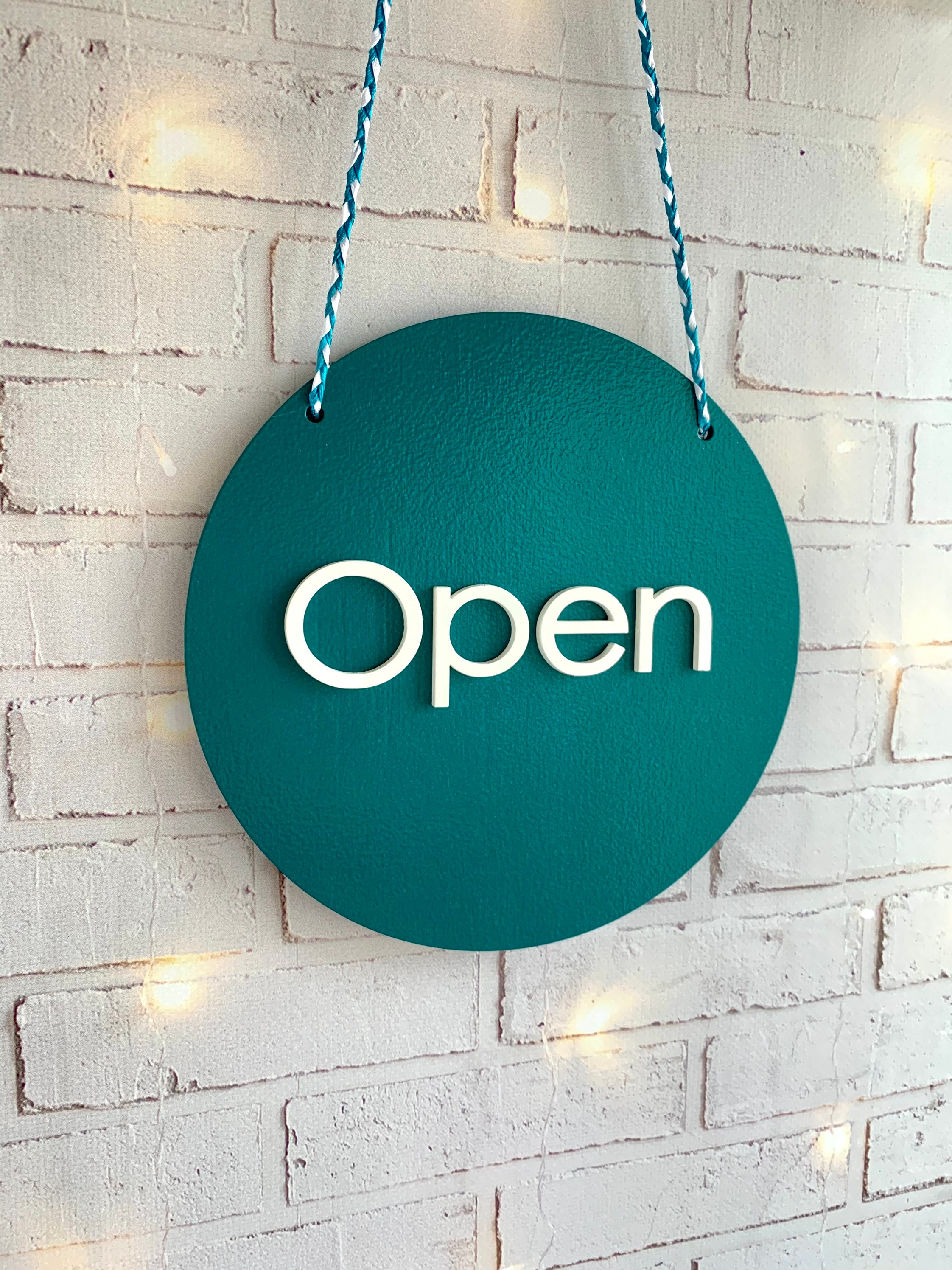 Open Closed Sign Business Sign Storefront Sign Shop Open Sign Wooden ...