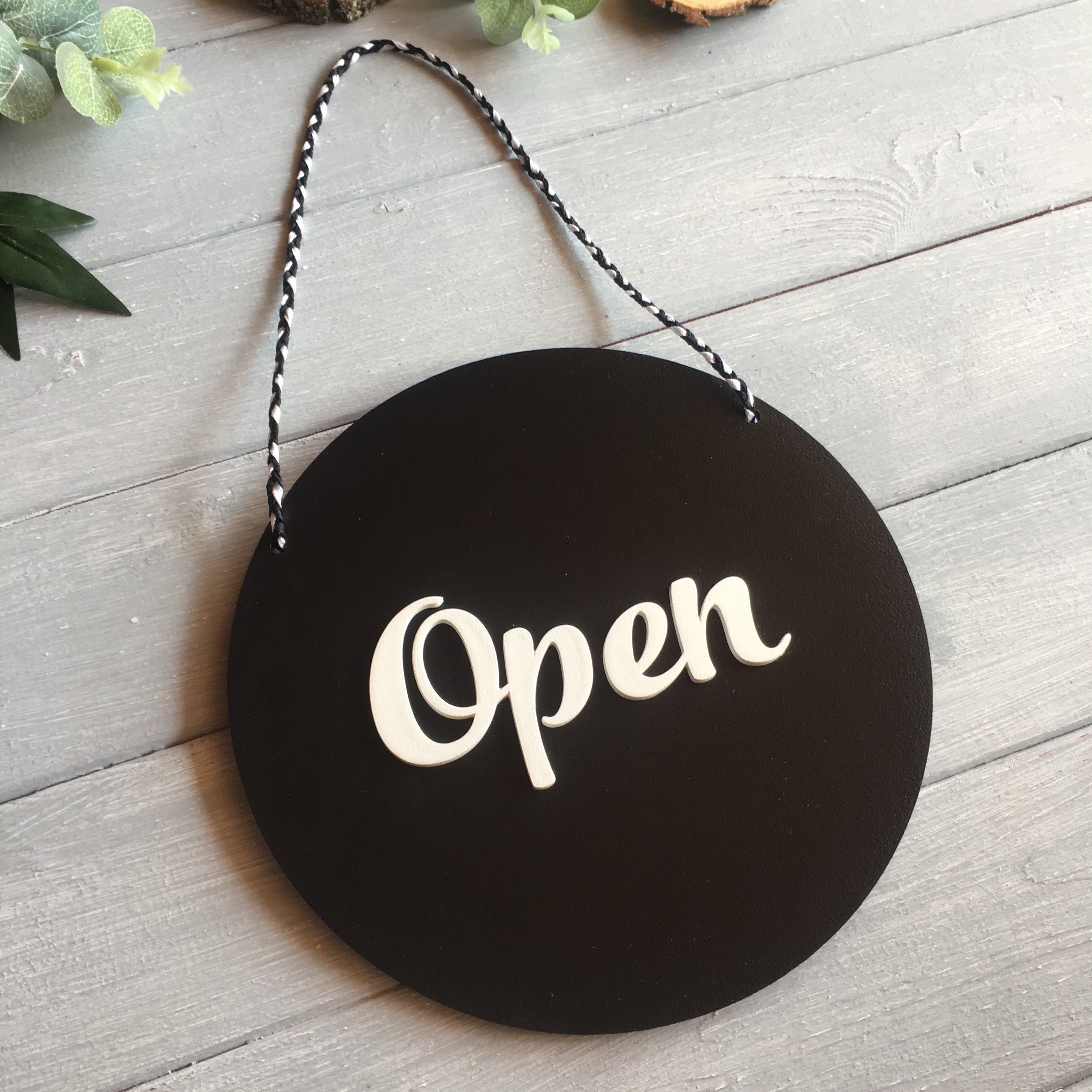 Open Closed Sign Business Sign Storefront Sign Shop Open Sign Wooden ...