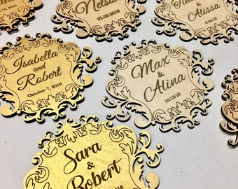 Monogramme de mariage pour le coffret