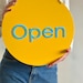 Open Closed Sign Orange Sign Business Sign Storefront Sign Shop Open ...
