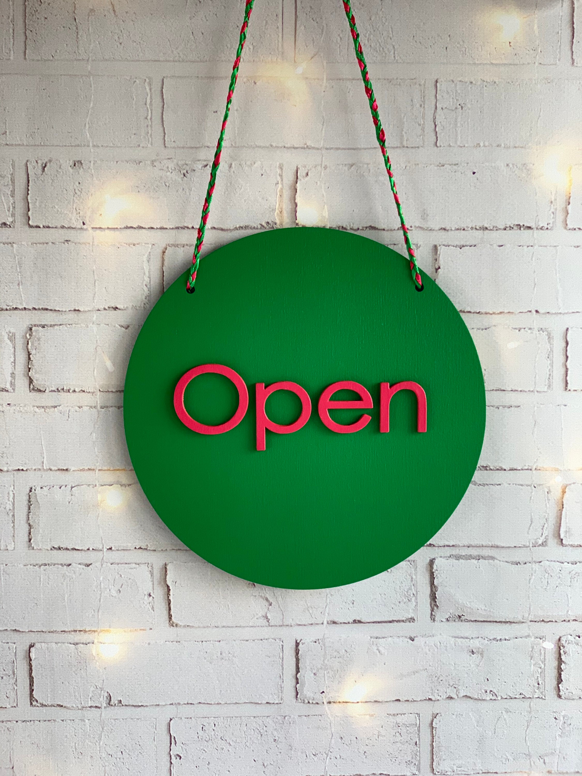 Open Closed Sign Business Sign Storefront Sign Shop Open Sign Wooden ...