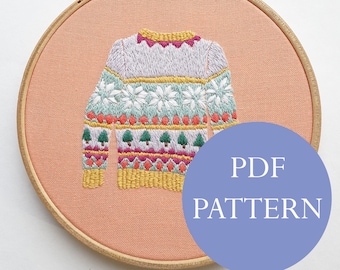 Woolly Jumper 2 Pattern PDF Digital Instant Download Pattern/ Embroidery Tutorial/ Georgie K Emery