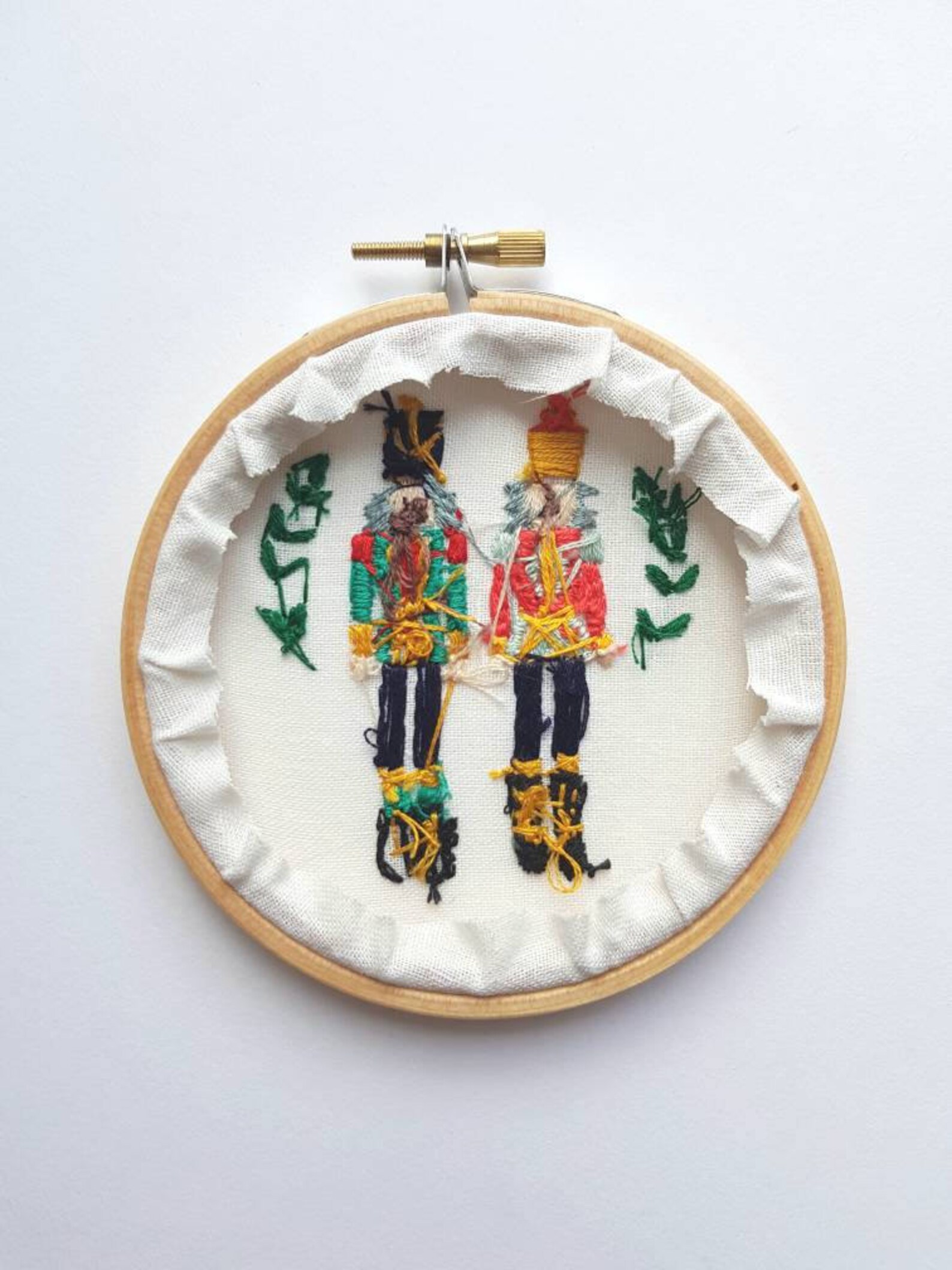 Christmas Nutcrackers 4 Embroidery Hoop Etsy