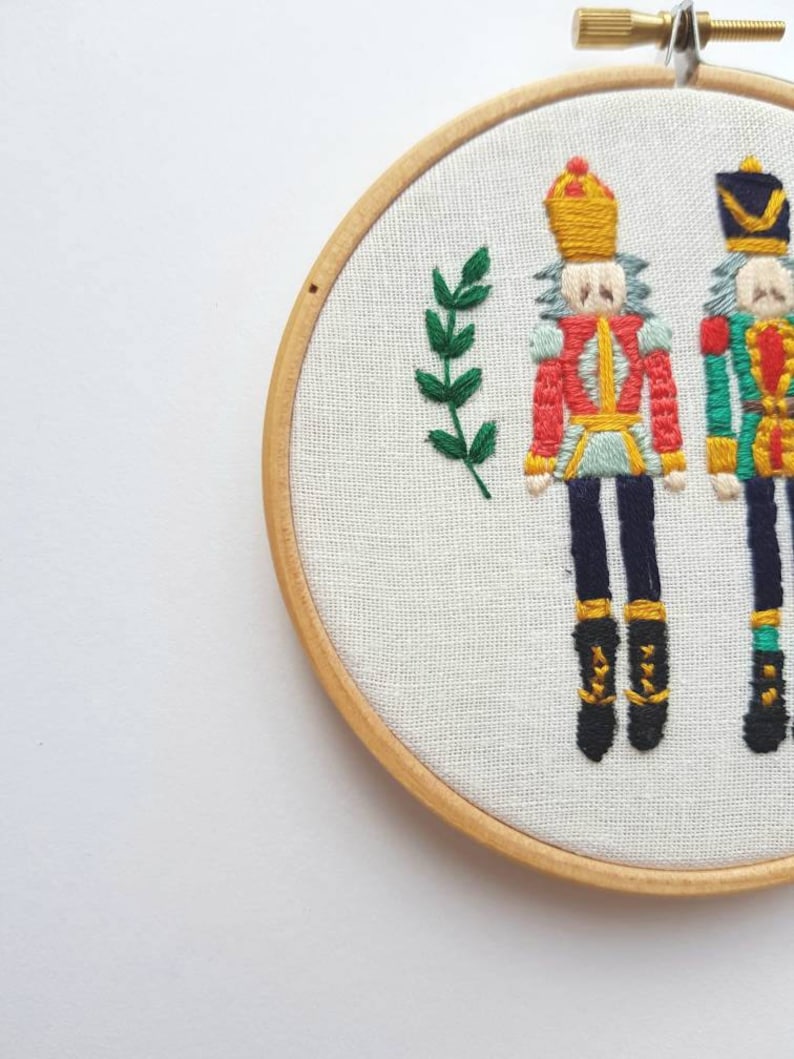 Christmas Nutcrackers 4 Embroidery Hoop Etsy