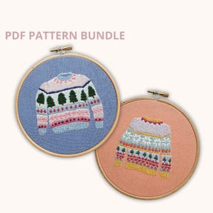 x2 Woolly Jumper Pattern PDF Digital Instant Download Pattern/ Embroidery Tutorial/ Georgie K Emery