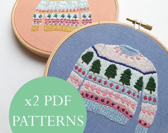 x2 Woolly Jumper Pattern PDF Digital Instant Download Pattern/ Embroidery Tutorial/ Georgie K Emery