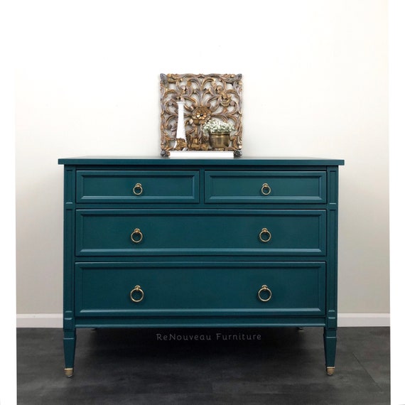 Sold Vintage Mid Century Drexel Chest Of Drawers Dresser Etsy