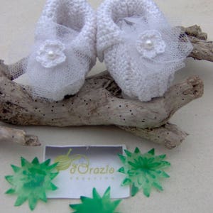 CHAUSSONS BEBE BLANC pour cérémonie image 4