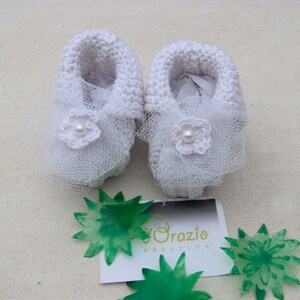 CHAUSSONS BEBE BLANC pour cérémonie image 2