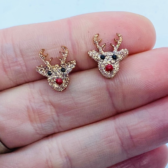 Sequin Reindeer Earrings Sequin Reindeer Earrings