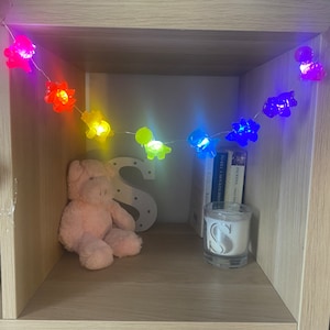 Rainbow Dinosaur fairy lights, Triceratops, diplodocus, stegosaurus, trex, nightlight, play room, rainbow lights, pride gift
