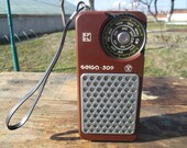 USSR radio Selga 309, Portable radio, Vintage radio, Soviet radio, USSR radio receiver, Working Transistor, Retro decor, Transistor radio