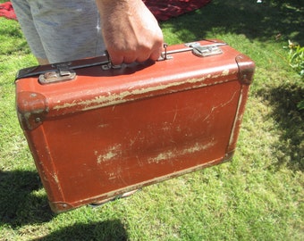 small old fashioned suitcase