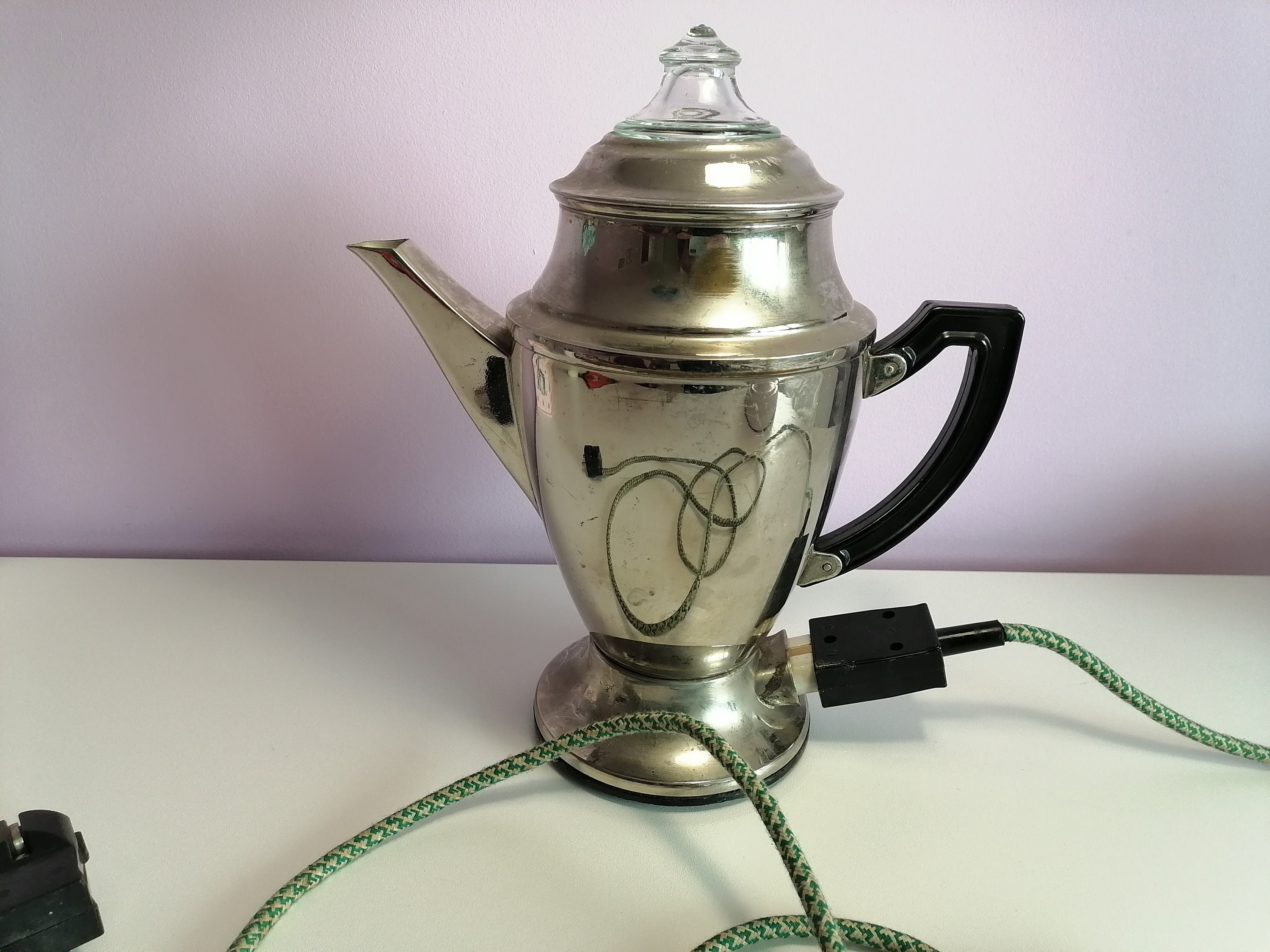 Vintage Electric Tea Pot Kettle, Ceramic Hot Water Heater From Japan W –  Funkyhouse Vintage