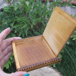 Portasigarette in legno, Portasigarette tascabile, Portasigarette in legno, Portasigarette piccolo, Accessorio per fumatori, Portasigarette fatto a mano