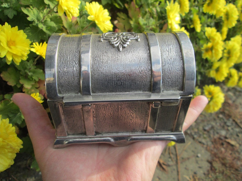 Metal Jewellery Box Vintage Jewellery Box Metal Jewelry Etsy