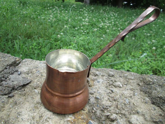 Cafetera turca Cafetera antigua Cafetera de cobre hecha a | Etsy México