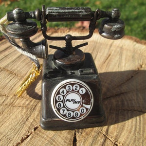 Vintage pencil sharpener, Manual pencil sharpener, Desk pencil sharpener, Mini model phone, Vintage stationery, School supplies, Gift idea