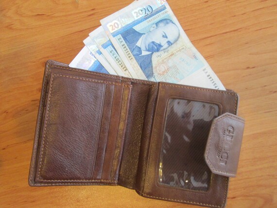 Leather wallet, Vintage purse, Women's leather wa… - image 2