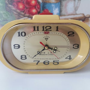 Mechanical Alarm Clock, Vintage Clock, Vintage Mechanical Clock, Old Clock, Table Alarm Clock, Chinese Working clock, Retro Home Decor