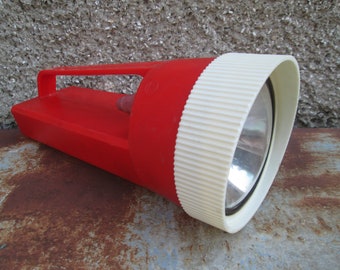 Lampe Torche Militaire Soviétique URSS Vitebsk BD – Vintage Rétro – Rouille Présente
