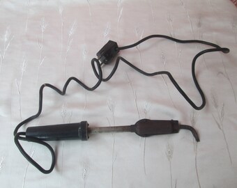Vintage Electric Soldering Iron, Old Soldering Iron, Vintage hand tool, Soldering tool, Industrial decor, Garage decor, Working condition
