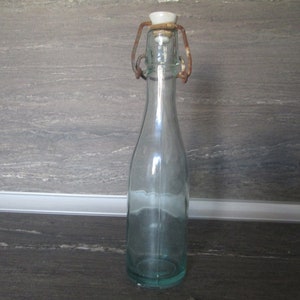 Antique Glass Bottle 1930s, Collections Bottle, Rare Glass Bottles, Limonade Bottle, Vintage Bar Decor, Vintage Bottle, Bottle with stopper