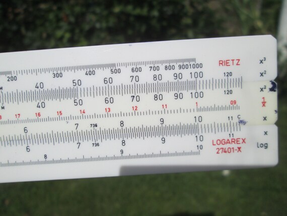 Haus Wohnen Logarex Vintage Logarithmic Ruler Analoger Rechner