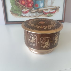 Metal box, Vintage tin box, Тreasure box, Gift for her, Vintage box, Trinket box, Old tin box, Storage box, Cookie tin box, Tin canister