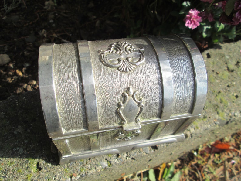 Metal Jewellery Box Vintage Jewellery Box Metal Jewelry Etsy