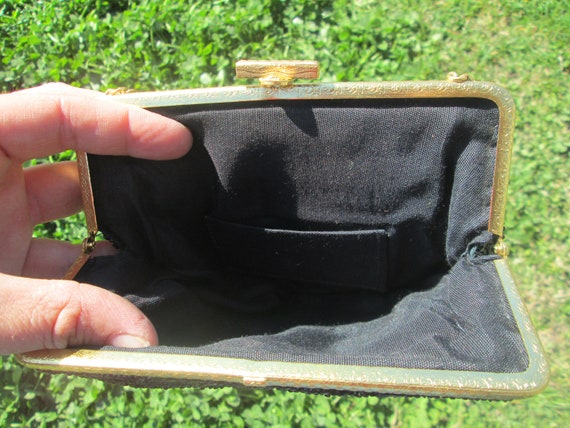 Beaded purse, Black evening purse, Ladies handbag… - image 8