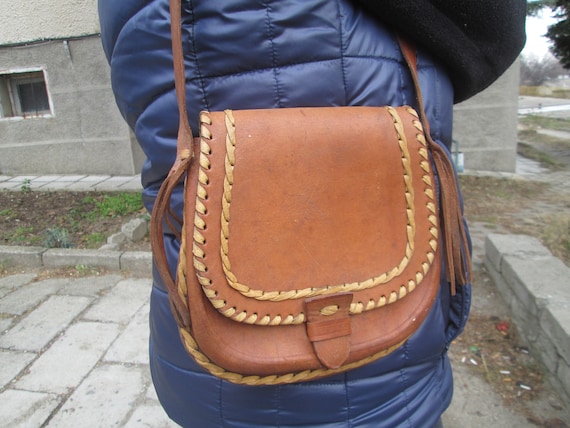 Genuine leather bag, Handmade leather bag, Should… - image 2
