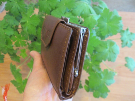 Leather wallet, Vintage purse, Women's leather wa… - image 4